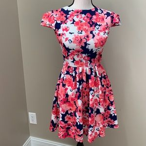 Floral Printed Fit & Flare Dress